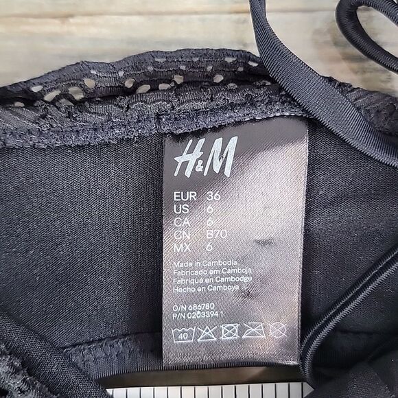 H&M swimwear bikini top Size 6 - Picture 6 of 6